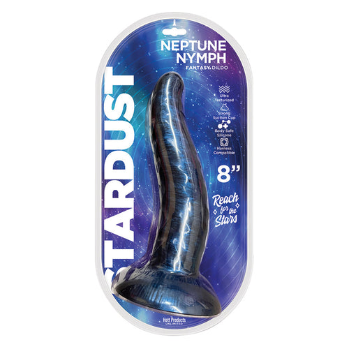 Alien Neptune Nymph Silicone Dildo-Purple 8"