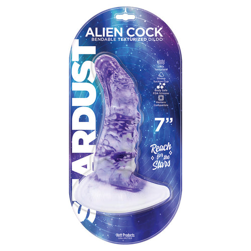 Alien Cock Silicone Textured Dildo 7"